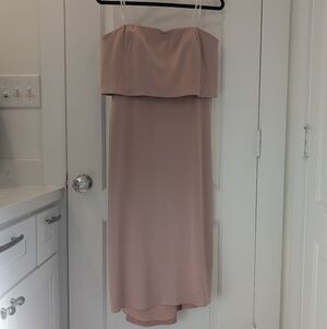 Halston Heritage Blush Strapless Dress